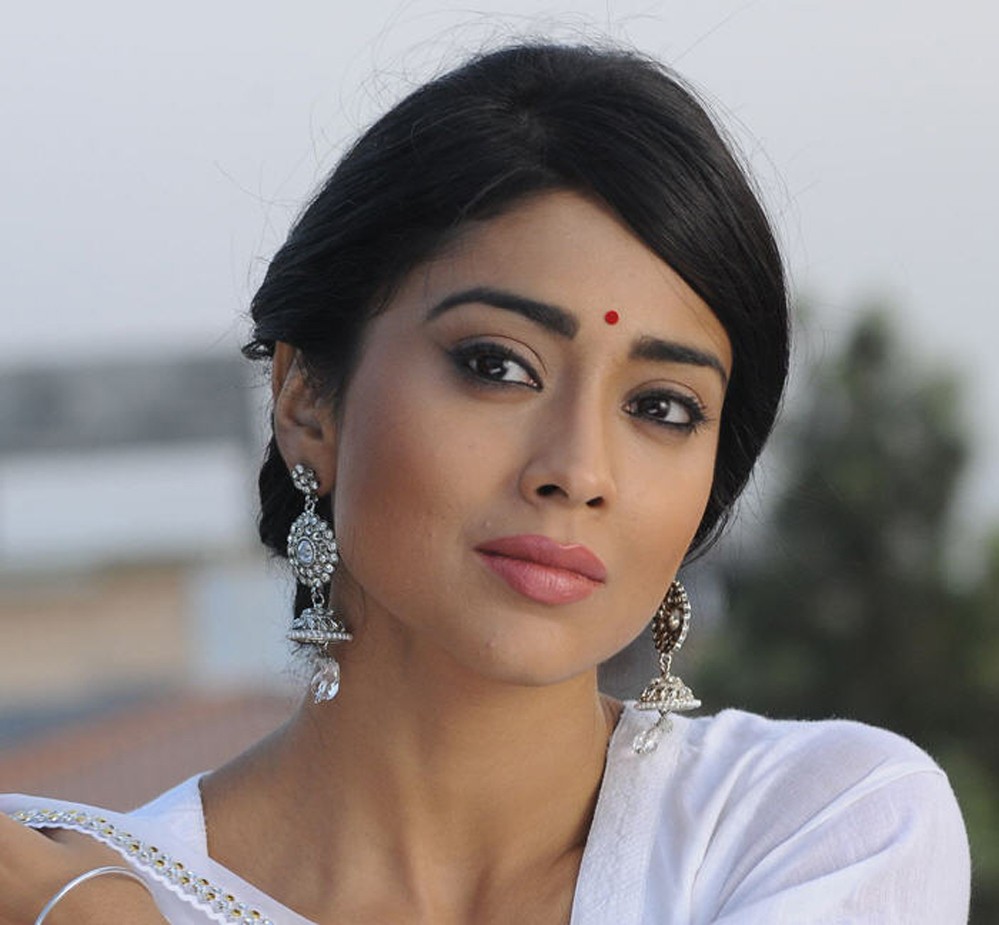 Shriya Saran in white top
