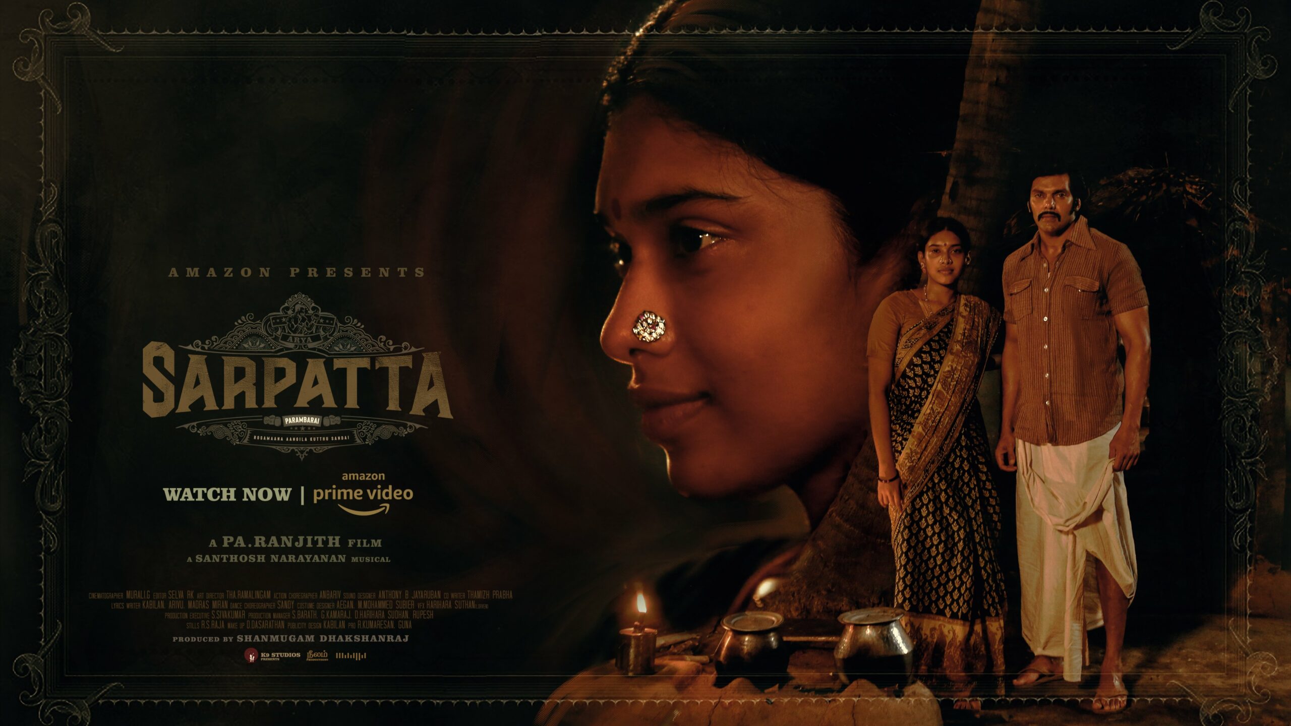 Sarpatta Parambarai HD Poster Tamil