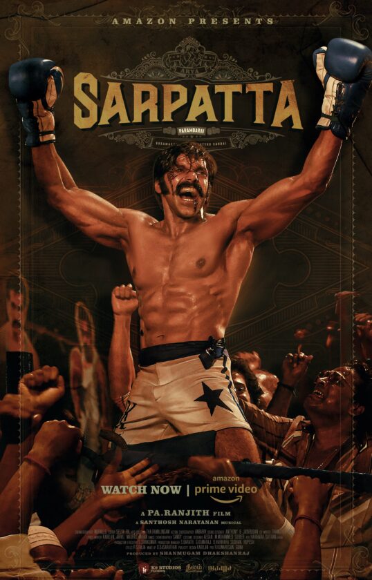 Sarpatta Parambarai Tamil movie Poster 4k